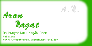 aron magat business card